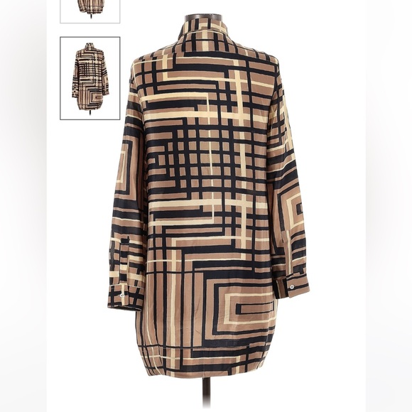 Maliparmi Silk Dress with sleeves size 42 small/medium - Picture 2 of 2